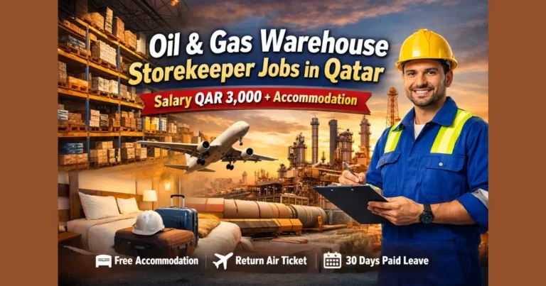 Oil & gas storekeeper job opportunity